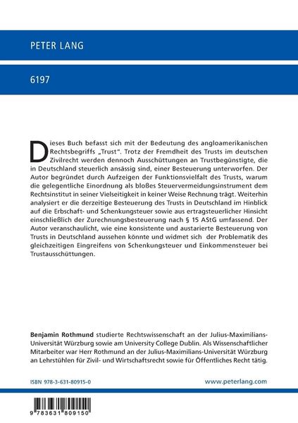 Produktbild: Die Besteuerung des anglo-amerikanischen Trusts in Deutschland