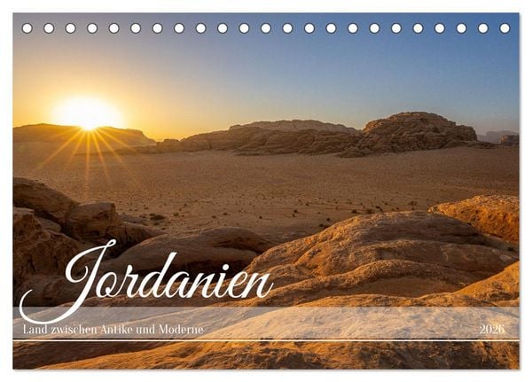 Produktbild: Jordanien - Land zwischen Antike und Moderne (Tischkalender 2026 DIN A5 quer), CALVENDO Monatskalender