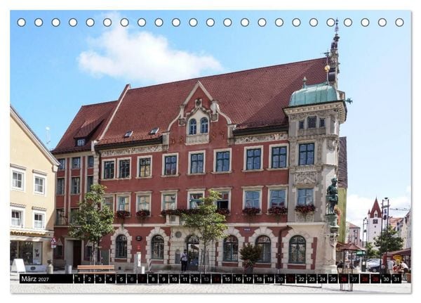 Produktbild: Das Allg&auml;u - Seine malerischen Altst&auml;dte (Tischkalender 2027 DIN A5 quer), CALVENDO Monatskalender