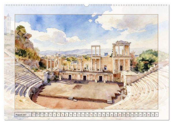 Produktbild: Bulgarien - Balkanstaat mit Schwarzmeerk&uuml;ste (Wandkalender 2027 DIN A2 quer), CALVENDO Monatskalender