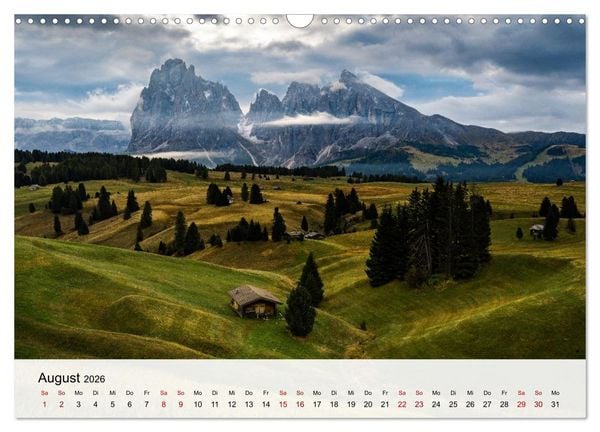 Produktbild: Die Dolomiten - Faszination Berge (Wandkalender 2026 DIN A3 quer), CALVENDO Monatskalender