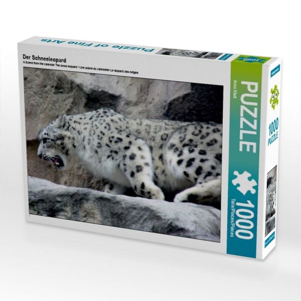 Produktbild: CALVENDO Puzzle Der Schneeleopard | 1000 Teile Lege-Gr&ouml;&szlig;e 64x48cm Foto-Puzzle f&uuml;r gl&uuml;ckliche Stunden