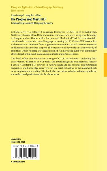 Produktbild: The People&rsquo;s Web Meets NLP