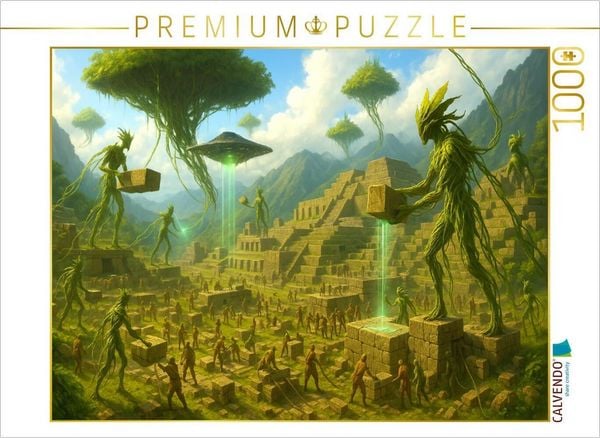 Produktbild: CALVENDO Puzzle Machu Picchu - Schwebende Bergstadt | 1000 Teile Lege-Gr&ouml;&szlig;e 64x48cm Foto-Puzzle f&uuml;r gl&uuml;ckliche Stunden