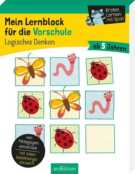 Mein Lernblock für die Vorschule – Logisches Denken, Taschenbuch von Hannah Lang, arsedition, 9783845845999