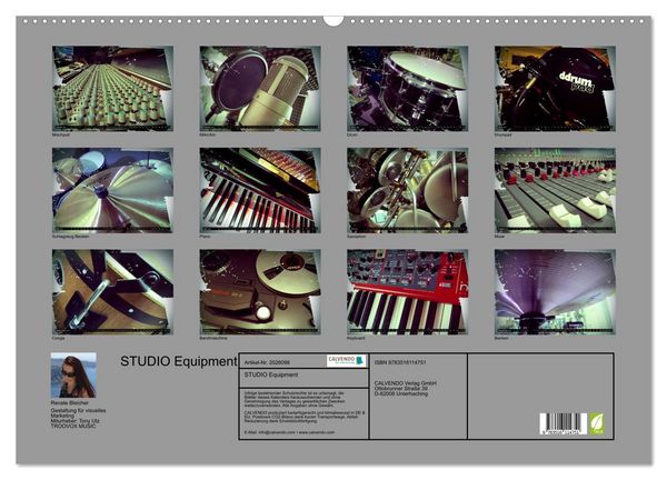Produktbild: STUDIO Equipment (Wandkalender 2026 DIN A2 quer), CALVENDO Monatskalender