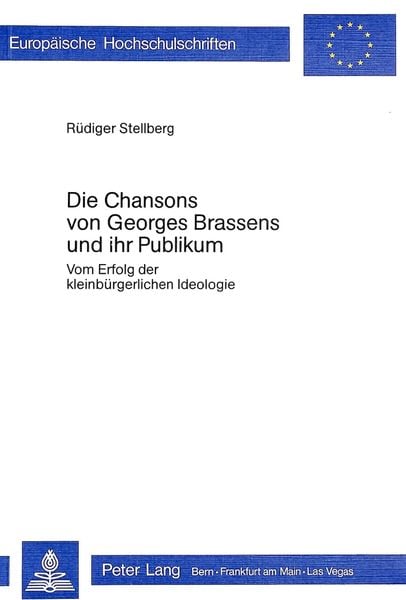 Produktbild: Die Chansons von Georges Brassens und ihr Publikum
