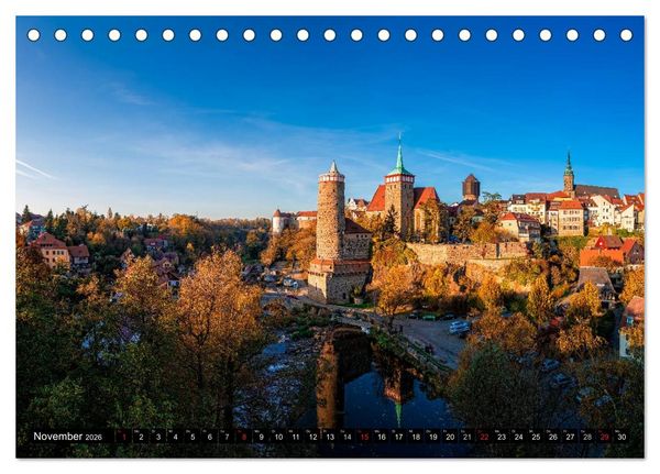 Produktbild: Sachsens Schl&ouml;sser (Tischkalender 2026 DIN A5 quer), CALVENDO Monatskalender