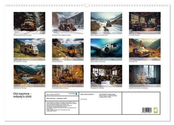 Produktbild: Old machine - nobody's child (Wall Calendar 2026 DIN A2 landscape), CALVENDO 12 Month Wall Calendar