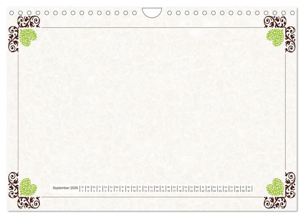 Produktbild: Bastelkalender Nostalgie-Rahmen 2026 (Wandkalender 2026 DIN A4 quer), CALVENDO Monatskalender