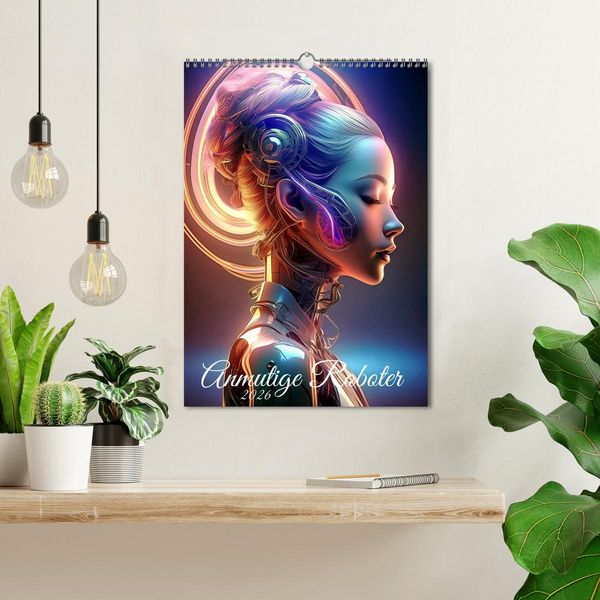 Produktbild: Anmutige Roboter (Wandkalender 2026 DIN A3 hoch), CALVENDO Monatskalender
