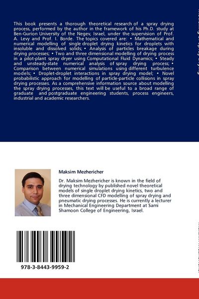 Produktbild: Theoretical Modelling of Spray Drying Processes