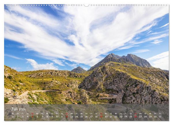 Produktbild: Bergparadies Mallorca (hochwertiger Premium Wandkalender 2026 DIN A2 quer), Kunstdruck in Hochglanz