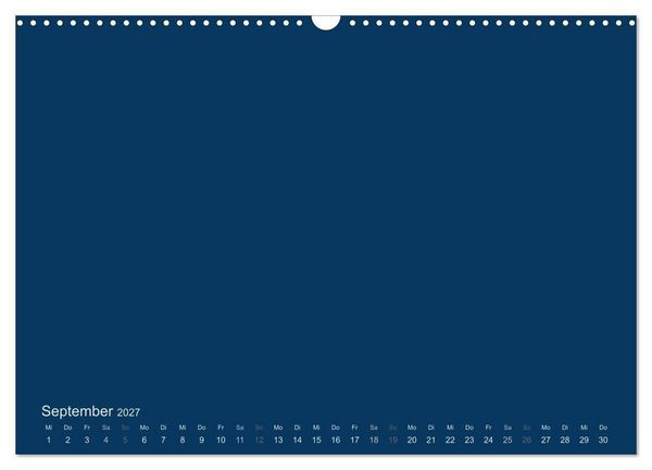 Produktbild: Bastelkalender - Dunkelblau (Wandkalender 2027 DIN A3 quer), CALVENDO Monatskalender