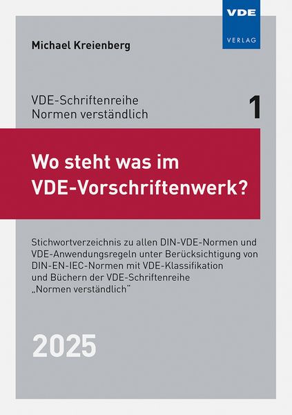 Produktbild: Wo steht was im VDE-Vorschriftenwerk? 2025