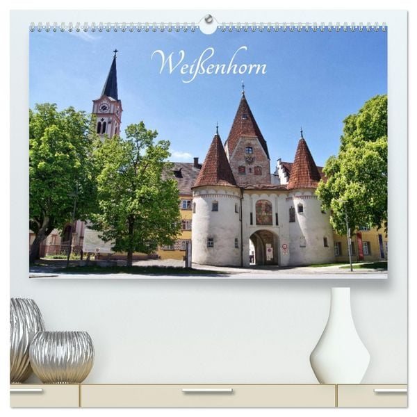 Produktbild: Wei&szlig;enhorn (hochwertiger Premium Wandkalender 2026 DIN A2 quer), Kunstdruck in Hochglanz
