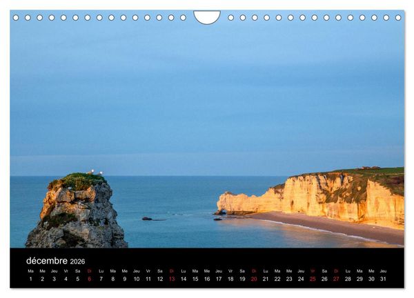 Produktbild: Normandie et Bretagne (Calendrier mural 2026 DIN A4 vertical), CALVENDO calendrier mensuel