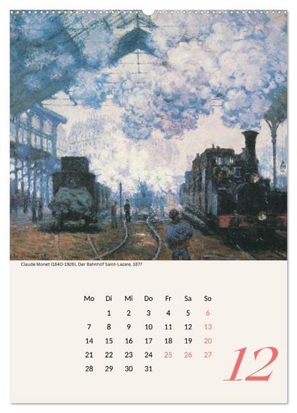 Produktbild: Claude Monet Impressionen 2026 (Wandkalender 2026 DIN A2 hoch), CALVENDO Monatskalender