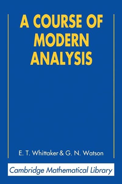 Produktbild: Course of Modern Analysis