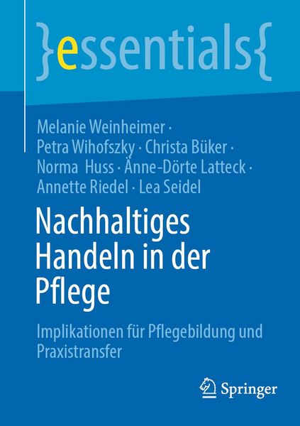 Produktbild: Nachhaltiges Handeln in der Pflege