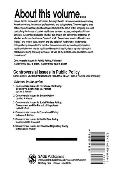 Produktbild: Controversial Issues in Health Care Policy