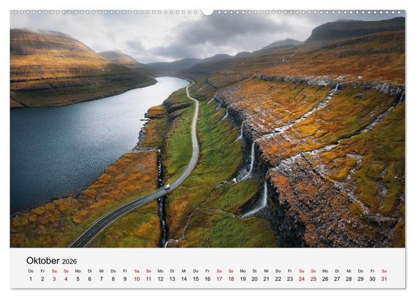 Produktbild: Naturschauspiel Wasserfall: Europas flie&szlig;ende Kunstwerke (Wandkalender 2026 DIN A2 quer), CALVENDO Monatskalender