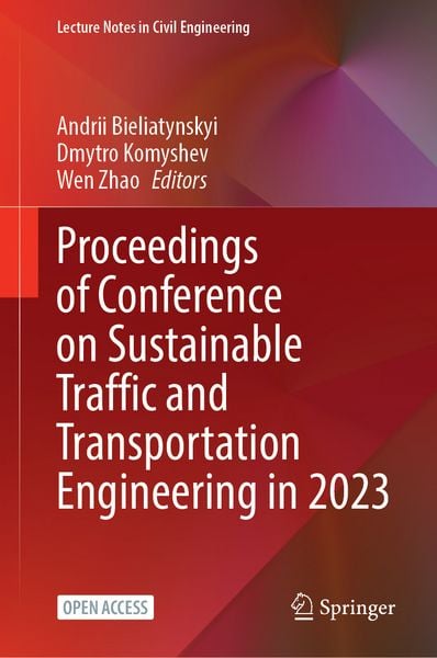 Produktbild: Proceedings of Conference on Sustainable Traffic and Transportation Engineering in 2023