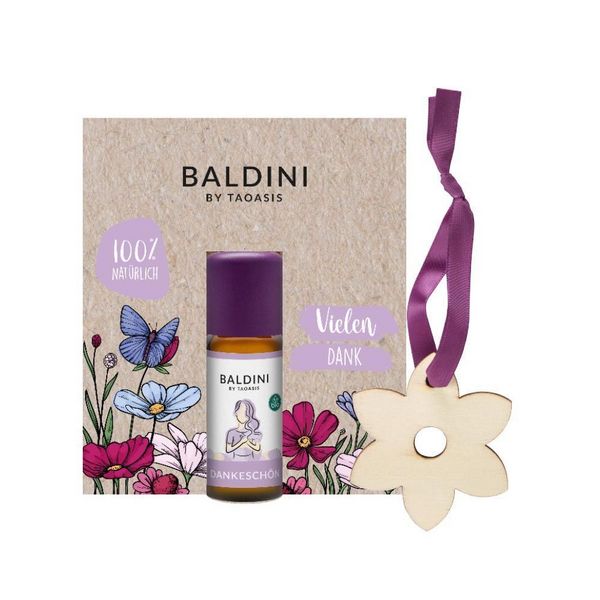 Produktbild: Baldini Dankesch&ouml;n Mini-Duftset mit Holzblume