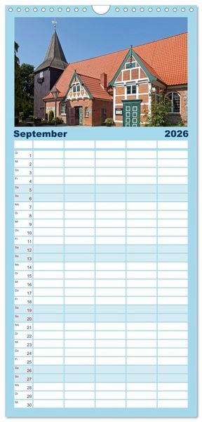 Produktbild: Familienplaner 2026 - Hamburg - Perle an der Elbe mit 5 Spalten (Wandkalender, 21 x 45 cm) CALVENDO