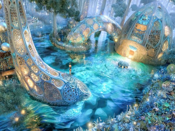 Produktbild: CALVENDO Puzzle Fantasiekreaturen am Wasser | 1000 Teile Lege-Gr&ouml;&szlig;e 64x48cm Foto-Puzzle f&uuml;r gl&uuml;ckliche Stunden