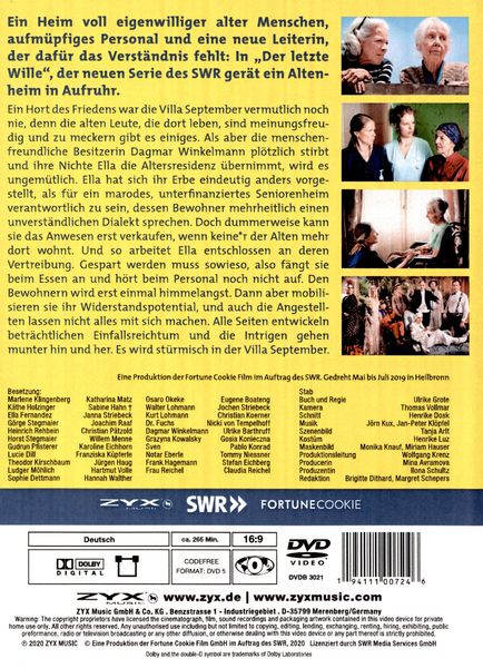 Produktbild: Der letzte Wille - Folge 1-6 [3 DVDs]