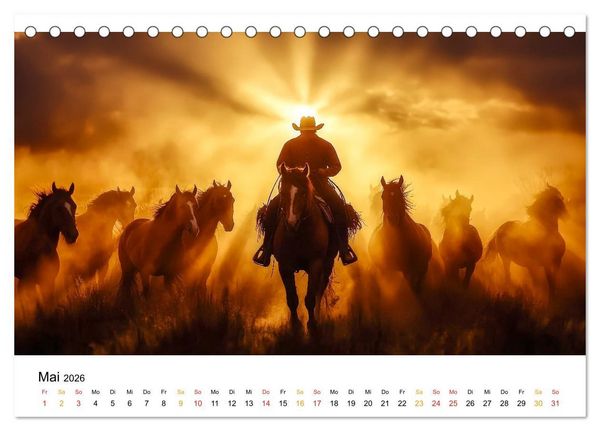 Produktbild: Westernwelt (Tischkalender 2026 DIN A5 quer), CALVENDO Monatskalender