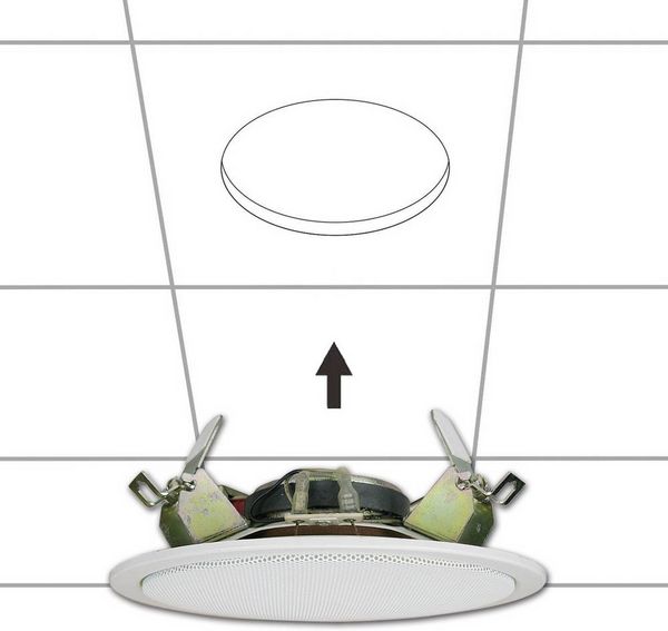 Produktbild: Renkforce SPE-178WT ELA-Einbaulautsprecher 40W 100V Wei&szlig; 1St.