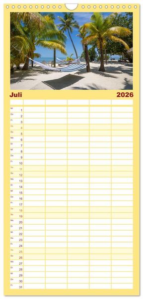 Produktbild: Familienplaner 2026 - FLORIDA KEYS UND KEY WEST Malerische Reiseroute mit 5 Spalten (Wandkalender, 21 x 45 cm) CALVENDO