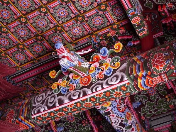 Produktbild: CALVENDO Puzzle Pohyun-Tempel im Myohyang-Gebirge | 1000 Teile Lege-Gr&ouml;&szlig;e 64x48cm Foto-Puzzle f&uuml;r gl&uuml;ckliche Stunden