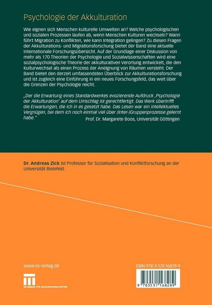 Produktbild: Psychologie der Akkulturation