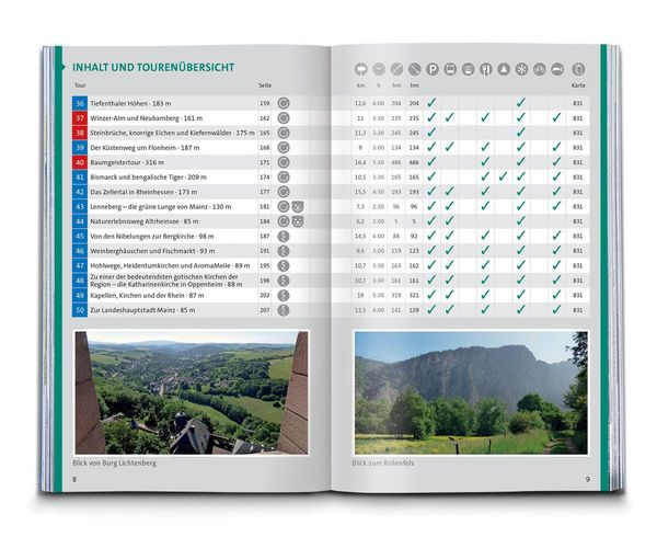Produktbild: KOMPASS Wanderf&uuml;hrer Nordpf&auml;lzer Bergland, Rheinhessen, 50 Touren