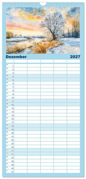 Produktbild: Familienplaner 2027 - Havelland Flair - Immer in Flussn&auml;he mit 5 Spalten (Wandkalender, 21 x 45 cm) CALVENDO