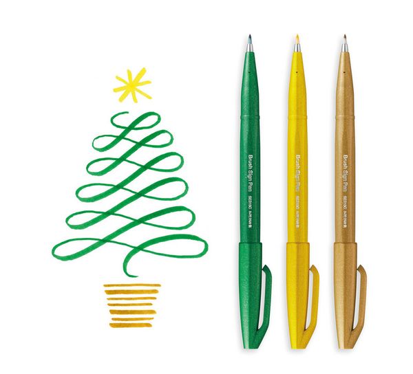 Produktbild: PENTEL Pinselstift Sign Pen Brush, ocker