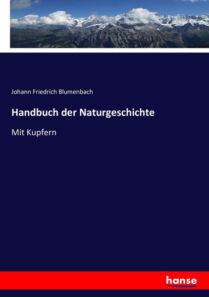 Produktbild: Handbuch der Naturgeschichte