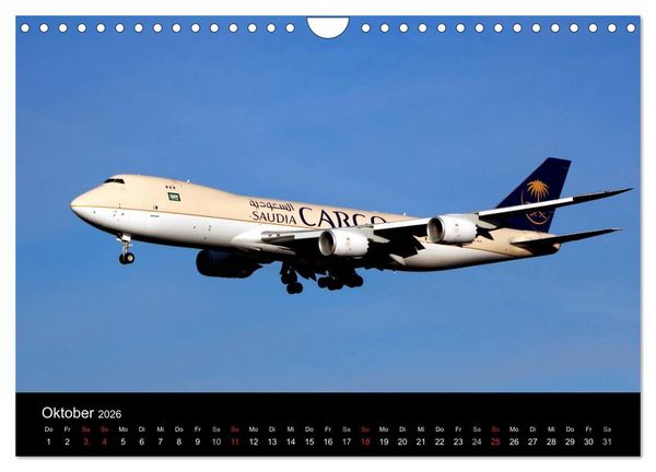Produktbild: Internationale Frachtflugzeuge (Wandkalender 2026 DIN A4 quer), CALVENDO Monatskalender