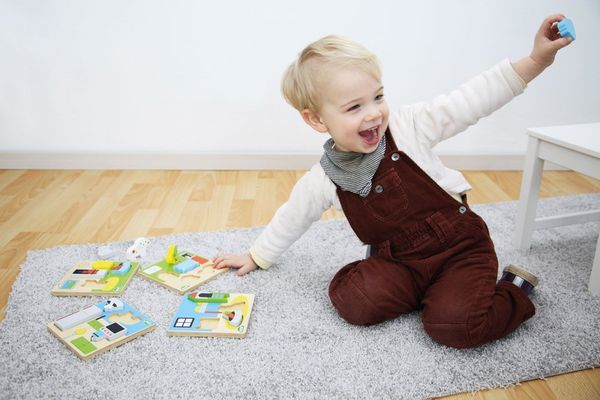 Produktbild: Holzpuzzle Bad, Schaukarton