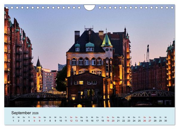 Produktbild: Freie Hansestadt Hamburg (Wandkalender 2026 DIN A4 quer), CALVENDO Monatskalender
