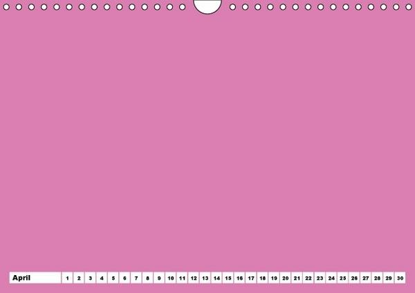 Produktbild: Bunter Bastelkalender f&uuml;r M&auml;dchen (Wandkalender immerw&auml;hrend DIN A4 quer)