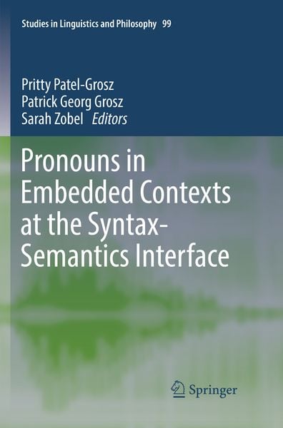 Produktbild: Pronouns in Embedded Contexts at the Syntax-Semantics Interface