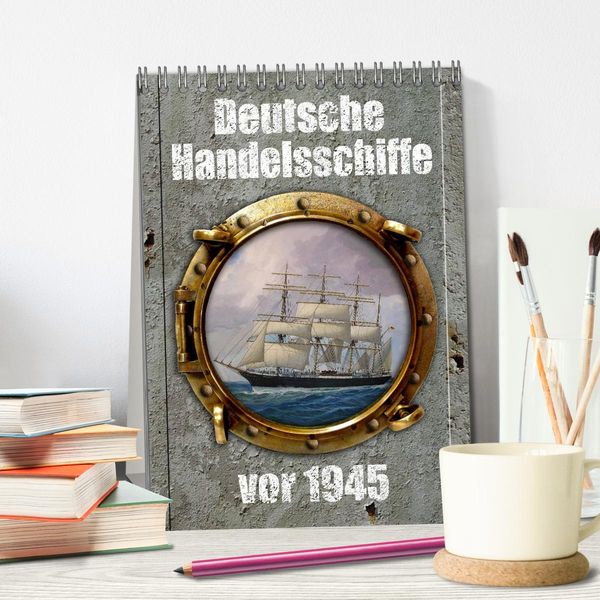 Produktbild: Deutsche Handelsschiffe vor 1945 (Tischkalender 2026 DIN A5 hoch), CALVENDO Monatskalender