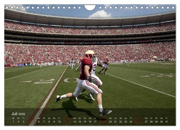 Produktbild: American Football - Touchdown (Wandkalender 2026 DIN A4 quer), CALVENDO Monatskalender