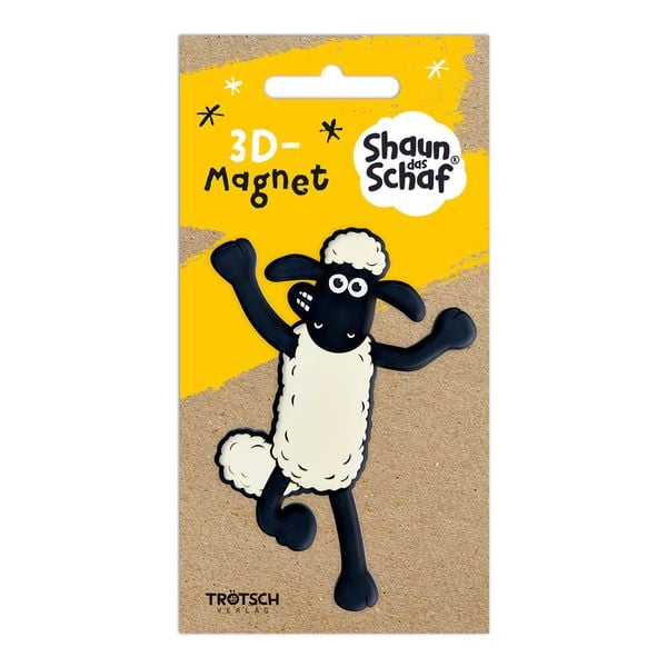 Produktbild: Tr&ouml;tsch Shaun das Schaf 3D-Magnet stehend