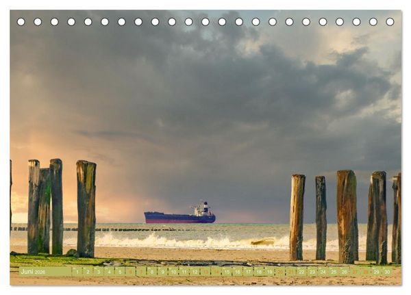 Produktbild: Zeeland - Urlaubstr&auml;ume zwischen Breskens und Domburg (Tischkalender 2026 DIN A5 quer), CALVENDO Monatskalender