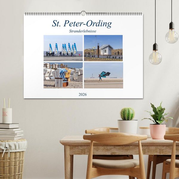Produktbild: St. Peter-Ording Stranderlebnisse (Wandkalender 2026 DIN A2 quer), CALVENDO Monatskalender